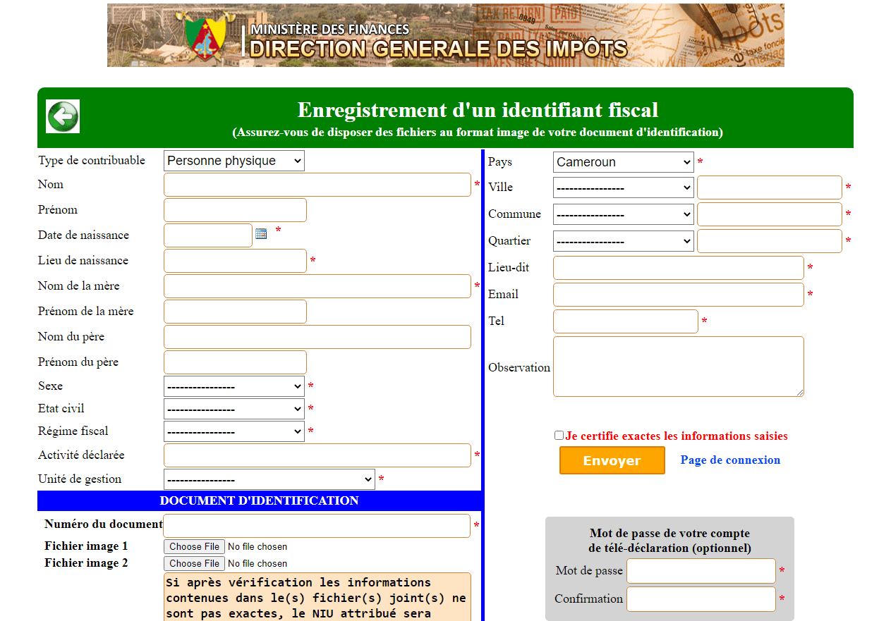 online-attestation-of-taxpayer-identification-in-cameroon-edukamer